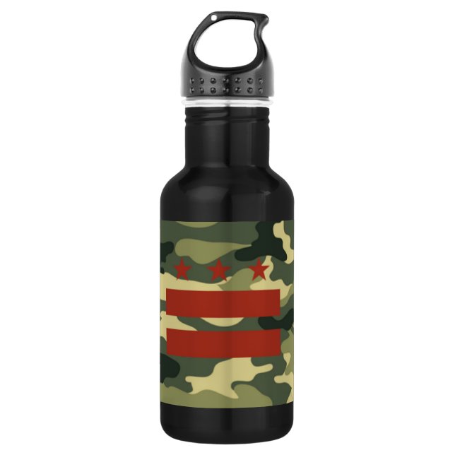 Botella de agua reutilizable con la bandera de DC (Anverso)