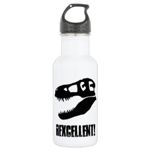 Botella De Agua "Rexcellent!" Cráneo de T-Rex