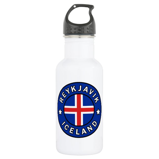 Botella De Agua Reykjavik Islandia (Anverso)