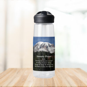 Botella De Agua Rezo inspirador de serenidad Mount Rainier