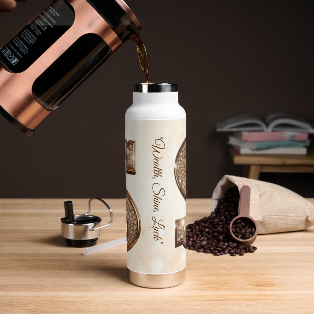 Botella De Agua "Riches Diamond Shine" (Café)