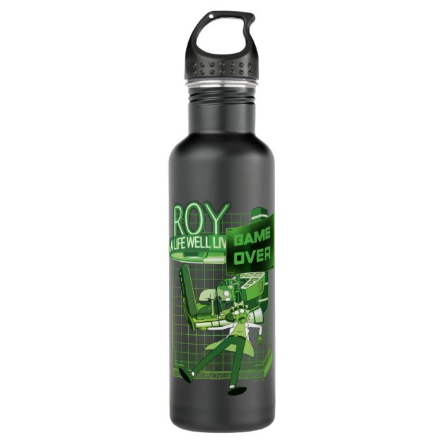 Botella De Agua RICK AND MORTY™ | Roy Una Vida Bien Vivida (Anverso)