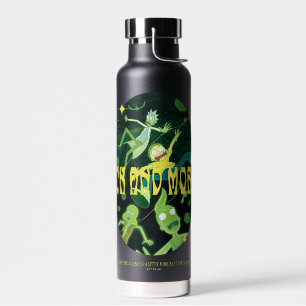 Botella De Agua Rick y Morty Falling Citation Badge