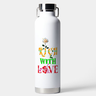 Botella De Agua Rico con amor