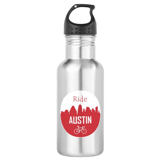 Botella De Agua Ride Austin (Anverso)