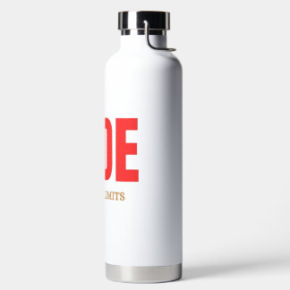Botella De Agua Ride Beyond Limits – Motivational Biker Typography