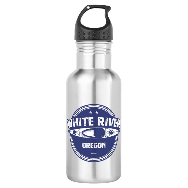 Botella De Agua Río Blanco Oregon Kayak (Anverso)