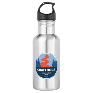 Botella De Agua Río Salvaje Y Escenario De Chattooga