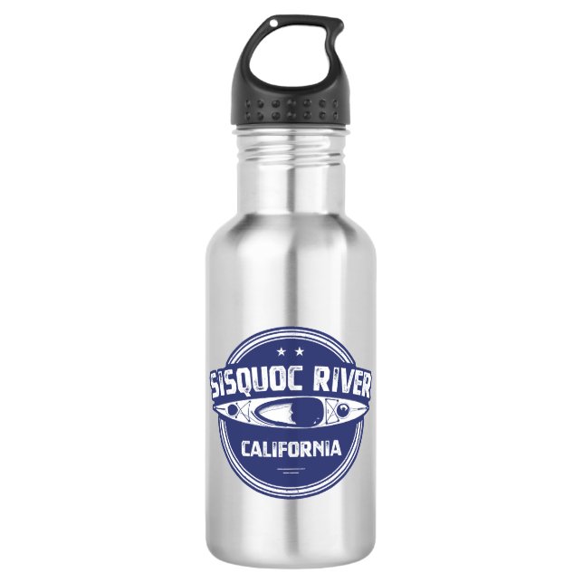 Botella De Agua Río Sisquoc California Kayaking (Anverso)