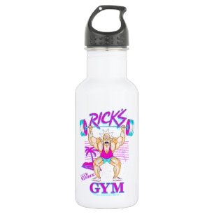 Botella De Agua RIQUEZA Y MORTY™  Miembro del Club Gimnasio de R