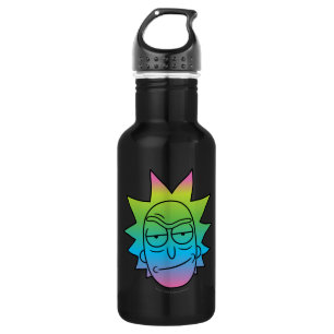 Botella De Agua RIQUEZA Y MORTY™  Patrón Rainbow Rick Head
