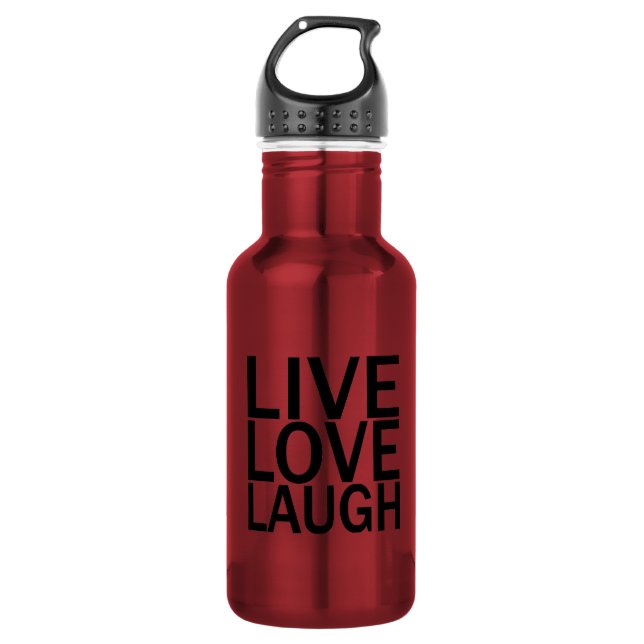 Botella De Agua Risa viva del amor 16 onzas (Anverso)