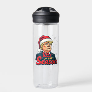 Botella De Agua Rizz de la Temporada Divertido Trump Navidad Santa