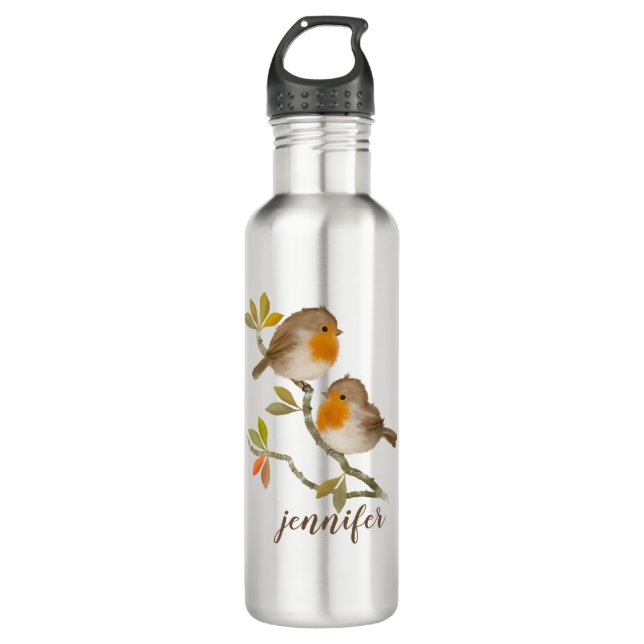 Botella De Agua Robin Redmama Birds Personalized Travel Mug (Anverso)