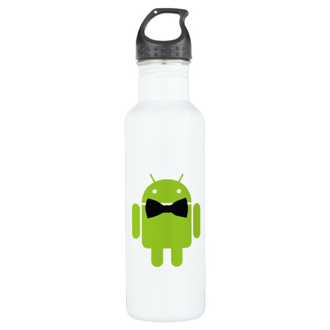 Botella De Agua Robot Android Atire Formal (Anverso)