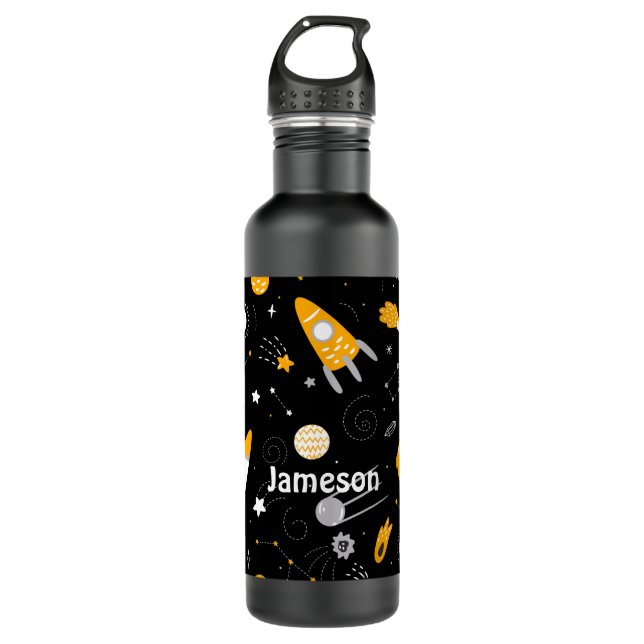 Botella De Agua Roca espacial Stars Moon Night Sky (Anverso)