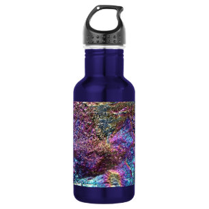 Botella De Agua Rocas arcoiris caídas