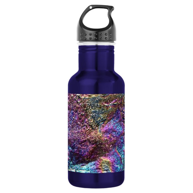 Botella De Agua Rocas arcoiris caídas (Anverso)