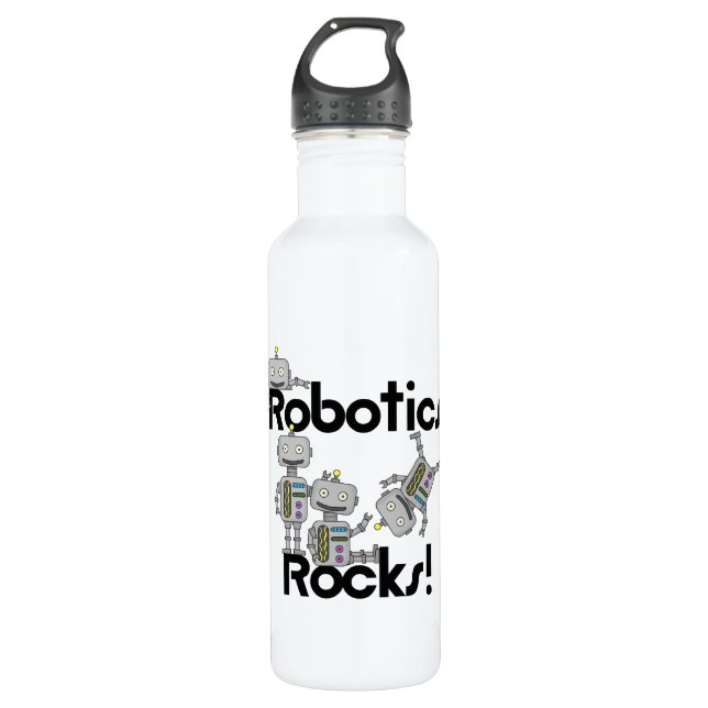 Botella De Agua Rocas de la robótica (Anverso)