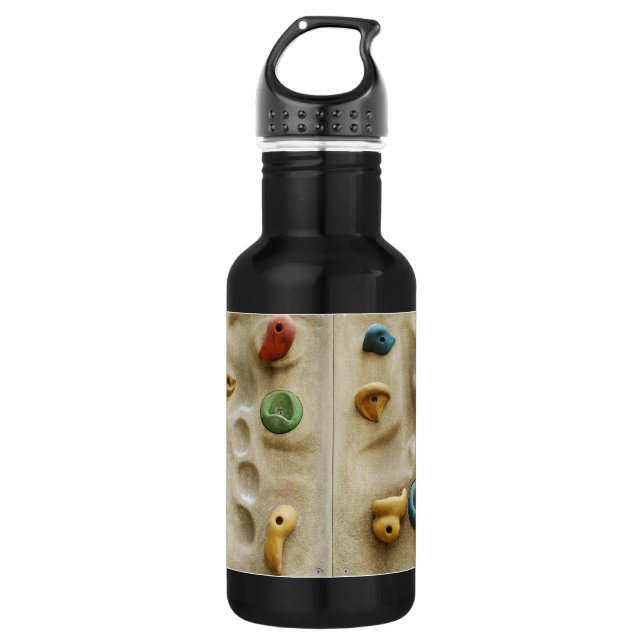 Botella De Agua Rocas de pared que suben coloridas (Anverso)