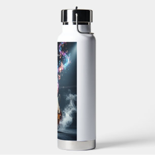 Botella De Agua Rock n Roll Personalizado - Guitarra Shred Destaca