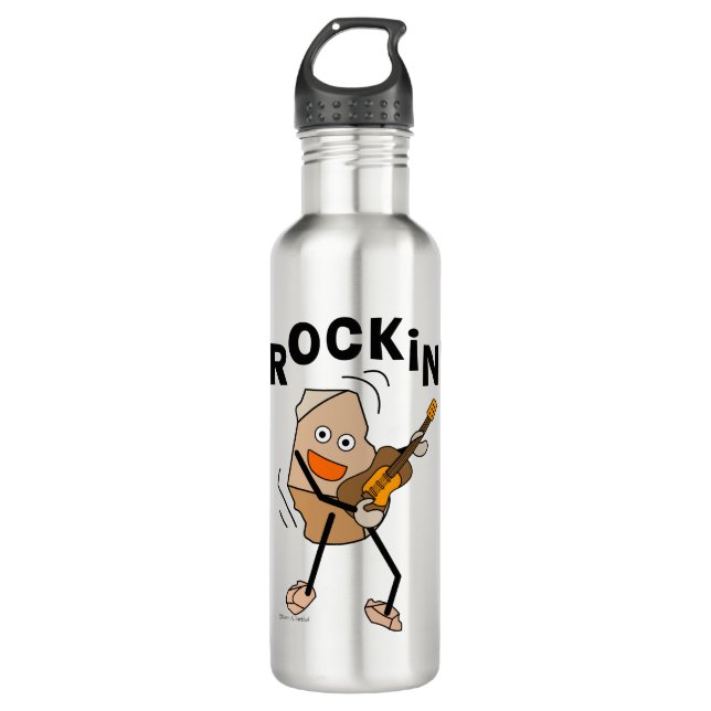 Botella De Agua Rockin Guitar (Anverso)