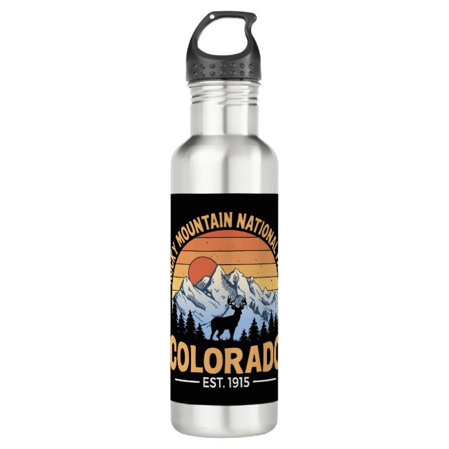 Botella De Agua Rocky Mountain National Park Tumbler Travel (Anverso)