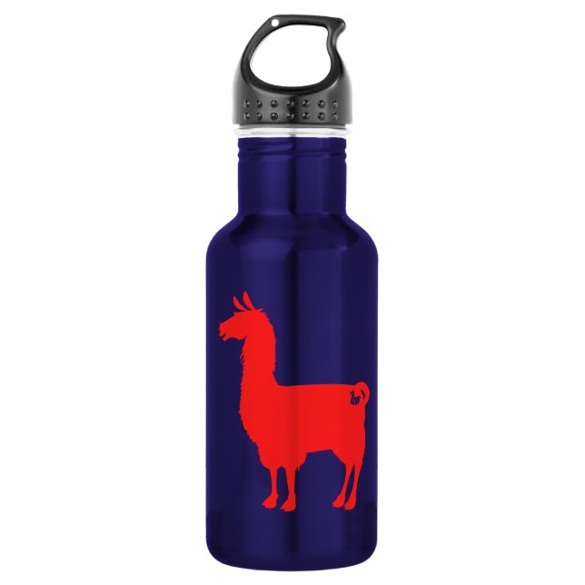 Botella de agua roja de la llama (Anverso)