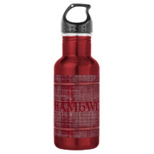 Botella de agua roja/roja HAMbWG (18 oz)