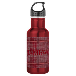 Botella de agua roja/roja HAMbWG (18 oz)