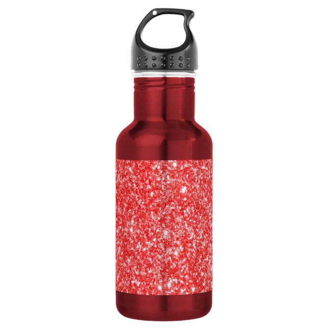 Botella De Agua Rojo brillante (Anverso)