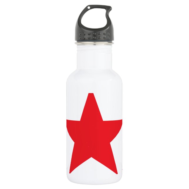 Botella De Agua Rojo de la estrella 2 (Anverso)