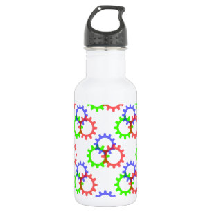 Botella De Agua Rojo, verde y azul