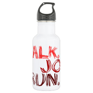 Botella De Agua ROJO WALK JOG RUN (fuente SCRIBBLE)
