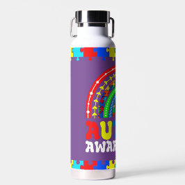 Botella de agua rompecabezas arcoíris para la conc