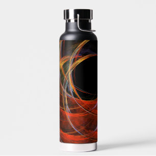 Botella De Agua Rompiendo el arte abstracto del círculo