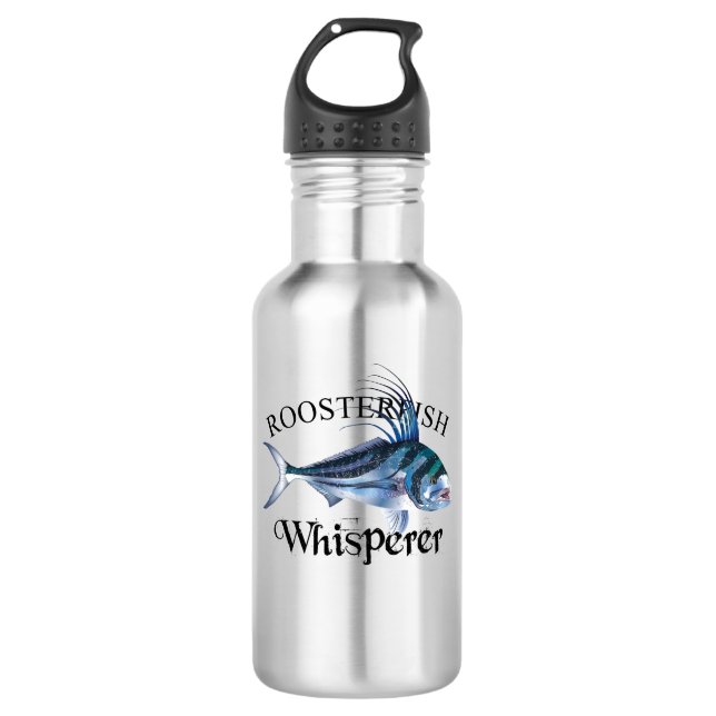Botella De Agua Roosterfish Whisperer color claro (Anverso)