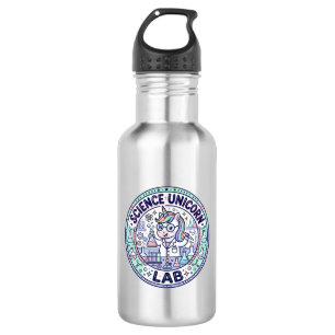 Botella De Agua Ropa de Apparel lista para POD Unicorn Science Uni