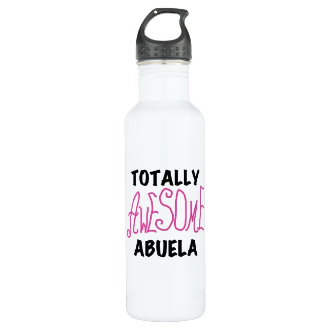 Botella De Agua Rosa Abuela totalmente impresionante (Anverso)