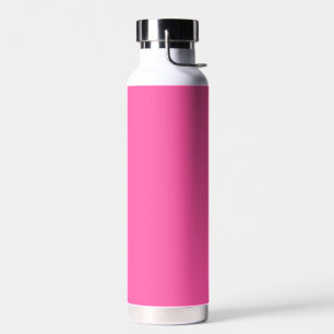 Botella De Agua Rosa brillante (color sólido)