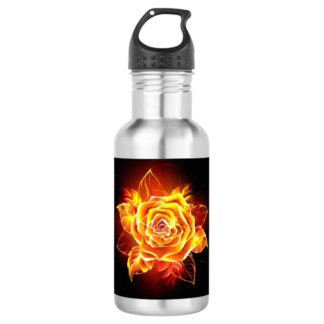 Botella De Agua Rosa de incendios en auge (Anverso)