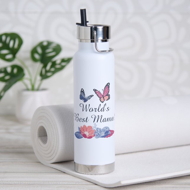 Botella De Agua Rosa de lavanda Rosado Aislado Personal (Yoga)