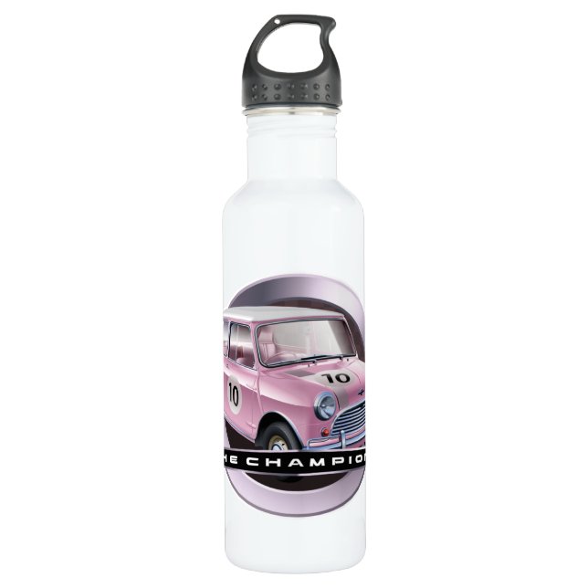 Botella De Agua Rosa de Mini Cooper S (Anverso)