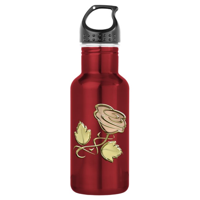 Botella De Agua Rosa dorado (Anverso)