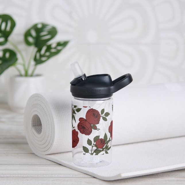 Botella De Agua Rosa Florentina (Yoga (girado))