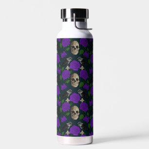 Botella De Agua Rosa gótico oscuro y poco entusiasta Vines Raven S
