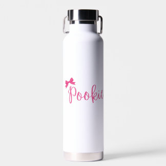 Botella de agua rosa linda "Pookie"