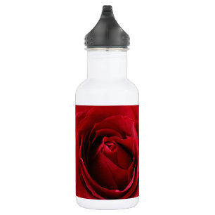 Botella De Agua rosa rojo profundo
