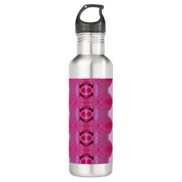 Botella De Agua Rosa rosa Ikat 3