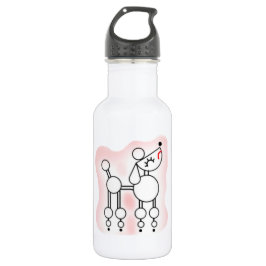 Botella de agua rosada de juguete blanco